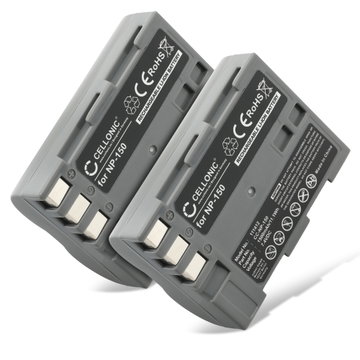 2x Batterie pour Fuji FinePix A205S, FinePix A205S Zoom, FinePix S5 Pro NP-150 (1500mAh, 7.4V) de CELLONIC