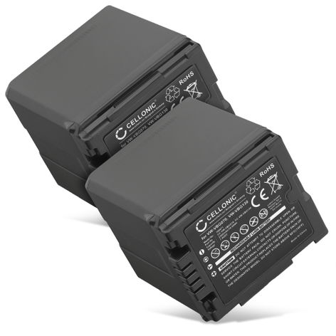 2x Accu voor Panasonic HDC-SD200 SD707 SD700 SD600 HDC-HS9 HDC-SDT750 HDC-TM700 NV-GS500 VW-VBG070 VW-VBG130 VW-VBG260 (2200mAh, 7.4V) van CELLONIC