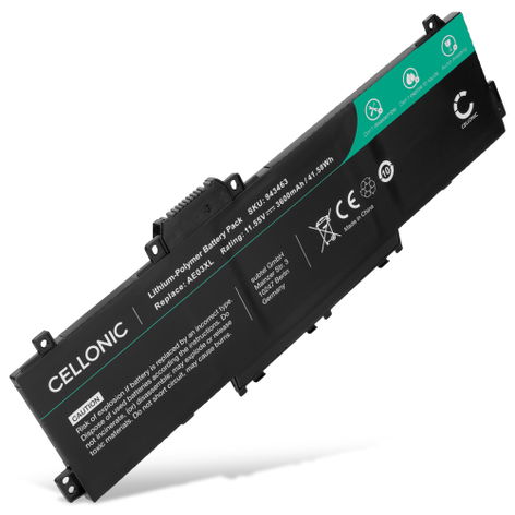 Batterie pour Ordinateurs Portables HP Pavilion 15; 240 G10; 245 G10; 14-EE AE03XL (3600mAh, 11.55V) de CELLONIC