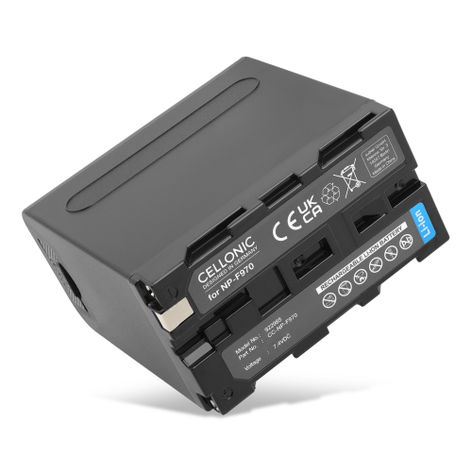 Batterij voor Sony HXR NX 100, NEX FS700R, FS700RH, HVR-Z1, HVR-V1, HVR-NX5 incl. USB-Out 2.4A - NP-F930 NP-F950 NP-F960 NP-F970 Accu (10050mAh, 7.4V) van CELLONIC