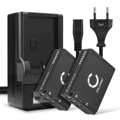 2x Batterij voor Fuji FinePix SL300 SL280 SL1000 S1 SL240 SL260 SL245 SL305 F305 NP-85 Accu (1600mAh, 3.7V) + Oplader van CELLONIC