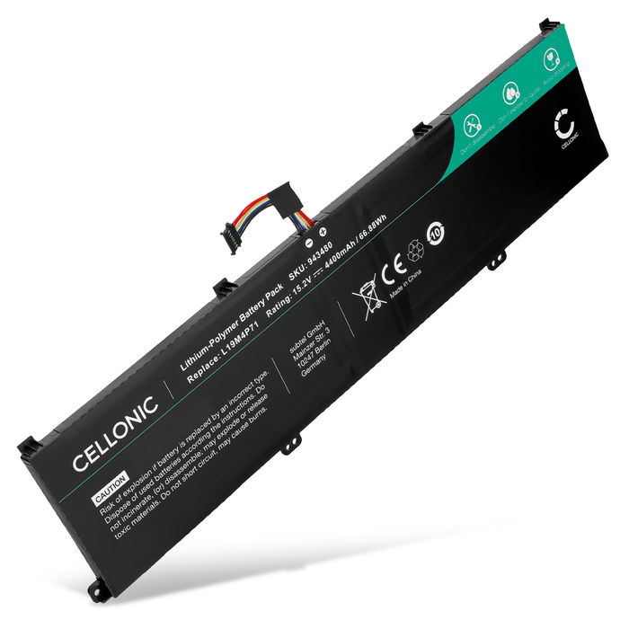 1x Lenovo ThinkPad P1 Gen 3 Batterij 4400mAh van Cellonic