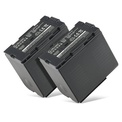 2x Batterij voor Panasonic NV-GX7, AG-AC90, AG-DVX100, NV-DA1, NV-MX500, NV-DS60, NV-GS1 CGA-D54 CGR-D120 -D220 Accu (3300mAh, 7.4V) van CELLONIC