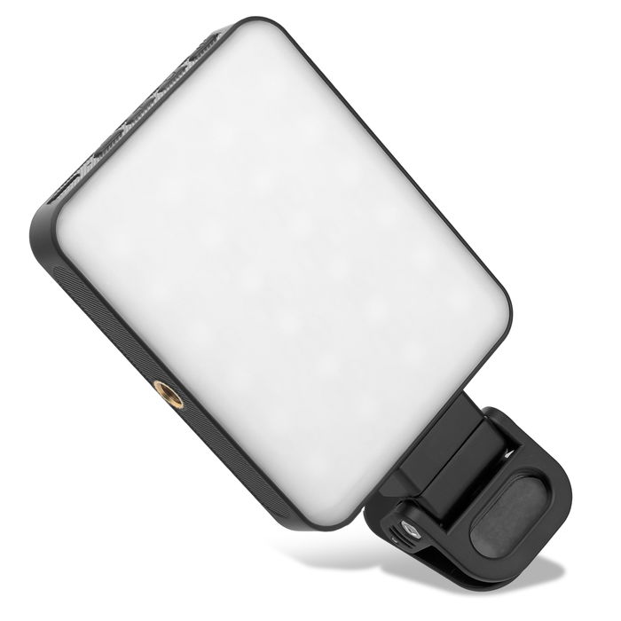 Magnetische RGB LED Videolamp – MagSafe Clip-On Mini Cameralamp, 3000K–6500K, 0–100% dimbaar, USB-C oplaadbaar van CELLONIC