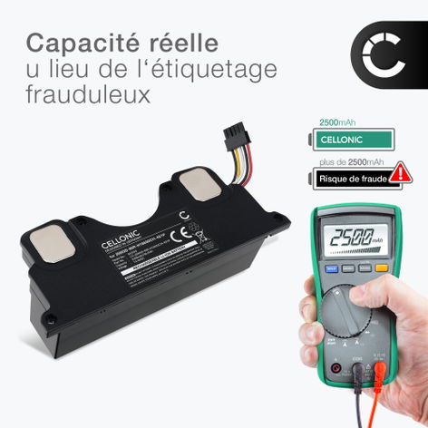 Batterie pour Aspirateurs Electrolux Ultimatehome 300; Cecotec 05429 EFP31312, EFR31223, EP31-15GYA (2500mAh, 14.4V) de CELLONIC