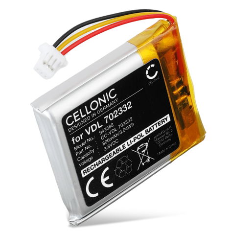 Accu voor JBL Tune 720BT, 760BT VDL 702332 (800mAh, 3.8V) van CELLONIC