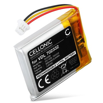 Batterie JBL Tune 720BT, 760BT VDL 702332 (800mAh, 3.8V) de CELLONIC