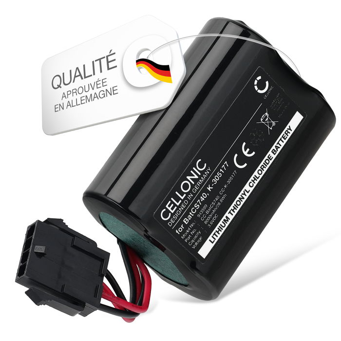 Visonic MCS-740 PowerMax Siren Batterie 8000mAh de Cellonic