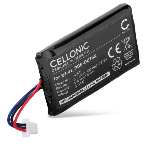 Batterie pour Lecteurs de Codes-Barres Datalogic Rida DBT6400 BT-41, RBP-DBT6X (500mAh, 3.7V) de CELLONIC