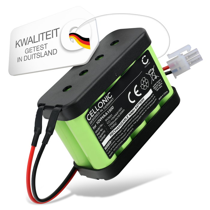Accu voor Besam Unislide II Sliding door, Sliding door, SL500 Besam Unislide, Besam SL500 (1500mAh, 12V) van CELLONIC