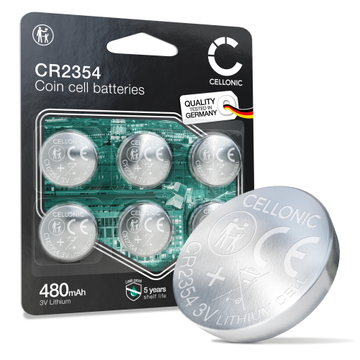 6x CELLONIC CR2354 Knoopbatterij batterij (3V, 480mAh)