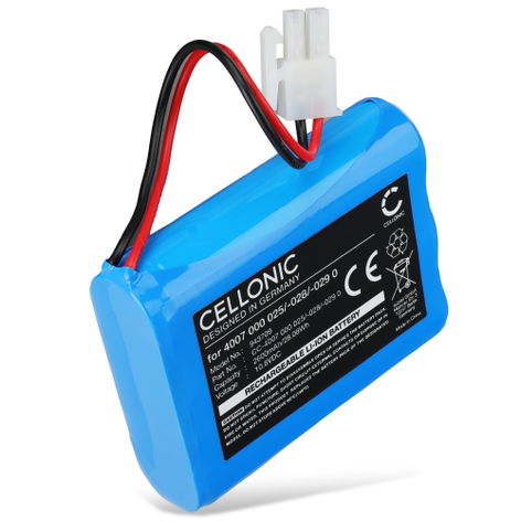 Battery for Becker HC520; Hazard Control; 2447-3007-520, 2447-3031-01 (2600mAh, 10.8V) from CELLONIC