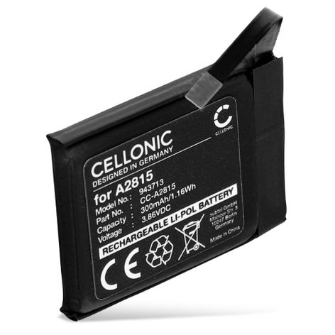 Accu voor Apple Watch Series S8 45mm A2815 (300mAh, 3.86V) van CELLONIC