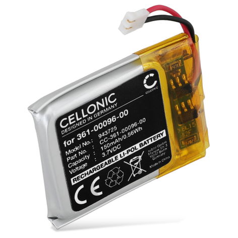 Batterie pour montres connectées et bracelets d’activité Garmin Fenix 5S, 5S Plus 361-00096-00 (150mAh, 3.7V) de CELLONIC