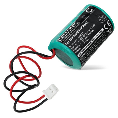 Battery for Visonic MCS-710; MCS-720; PowerMax MCS-700 GP250BVH6AMX (230mAh, 7.2V) from CELLONIC