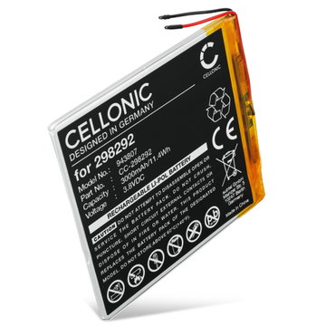 Batterij voor Archos 70 Oxygen, AC70OX, AC70OXV2, Archos 298292, GPC298292 3000mAh van CELLONIC