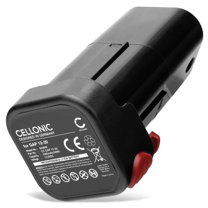 Batterie Güde Regenfasspumpe, Cordless Rainwater Recovery Pump, Regenfasspumpe RFP 12-201-04, RFP 12-201-04 GAP 12-20 (2000mAh, 12V) de CELLONIC