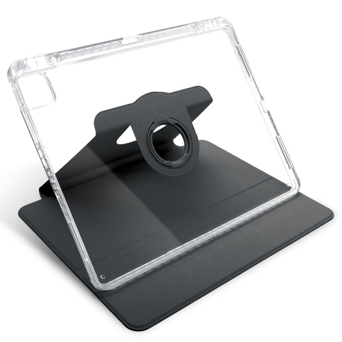 CELLONIC 360 Rotating iPad Case with Flap, for iPad Air 13/Pro 12.9, Black