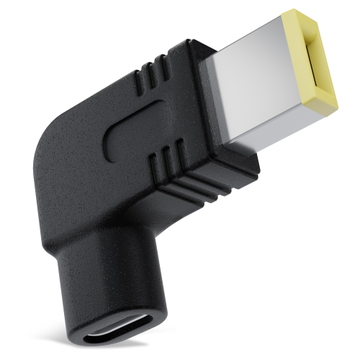 USB-C naar DC 11 x 4,5 mm laptoplader-adapter, Lenovo Square Tip, voor ThinkPad en IdeaPad laptops